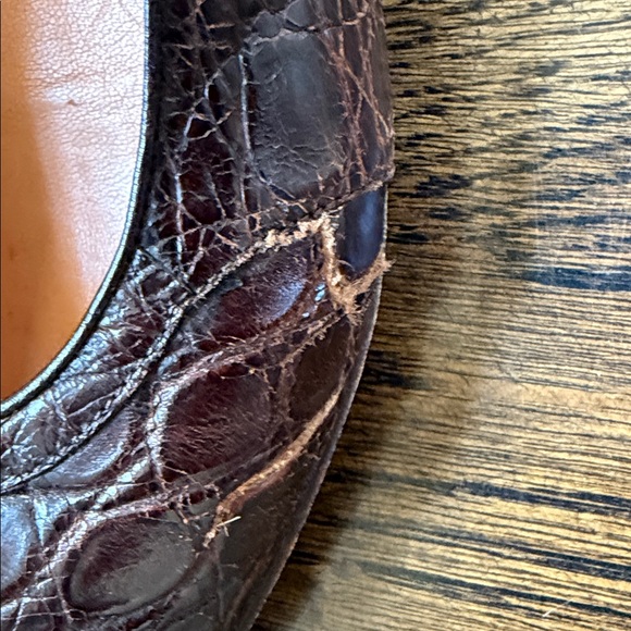 Ralph Lauren Alligator Loafers Size 40 (9) - Picture 3 of 8